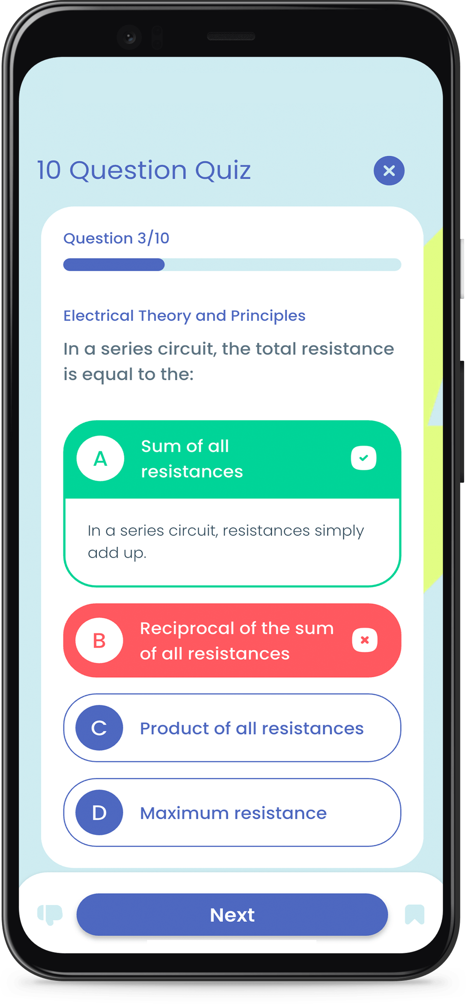 Detailed Explanations Interface